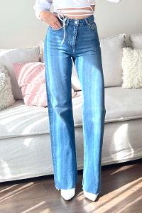 Light Blue Denim High Waist Denim Pants